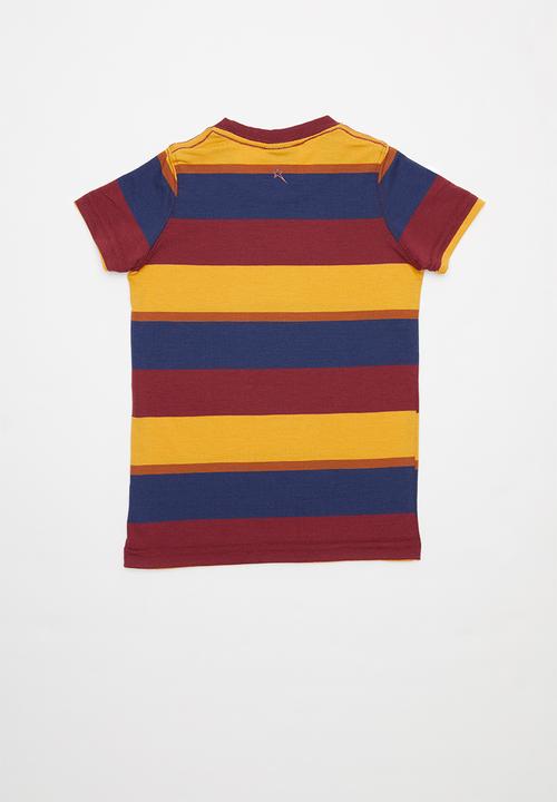 SOVIET - Armano boys short sleeve stripe tee - multi