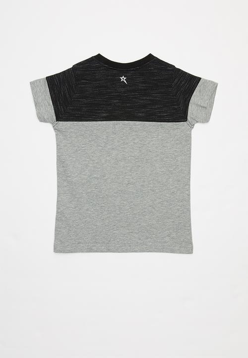 SOVIET - Boys short sleeve fashion tee - grey 