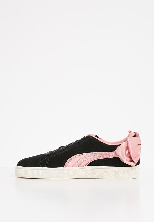 PUMA - Suede bow puma - black & bridal rose