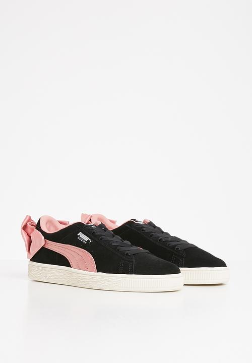 PUMA - Suede bow puma - black & bridal rose