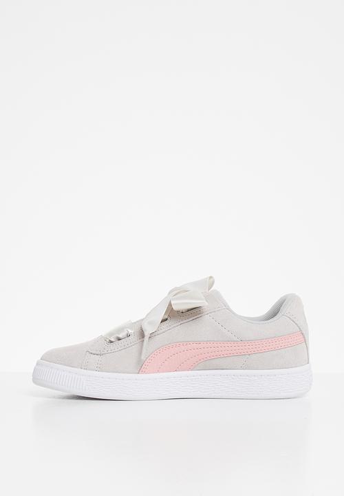 PUMA - Suede heart circles - grey violet & bridal rose