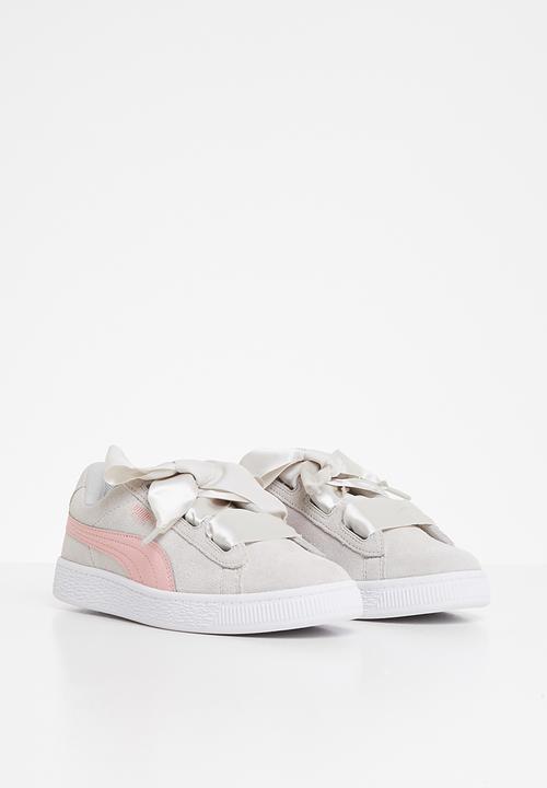 PUMA - Suede heart circles - grey violet & bridal rose