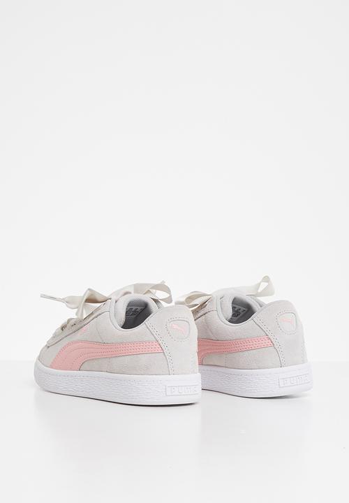 PUMA - Suede heart circles - grey violet & bridal rose