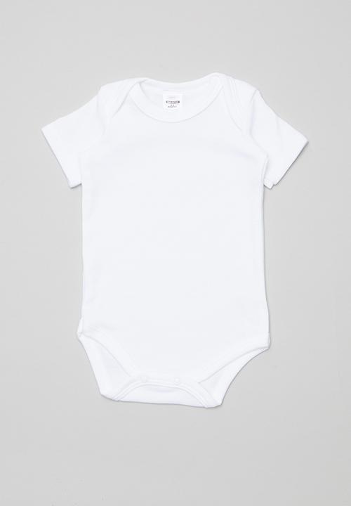 Pop Candy - Baby short sleeve bodyvest - white