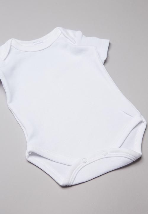 Pop Candy - Baby short sleeve bodyvest - white