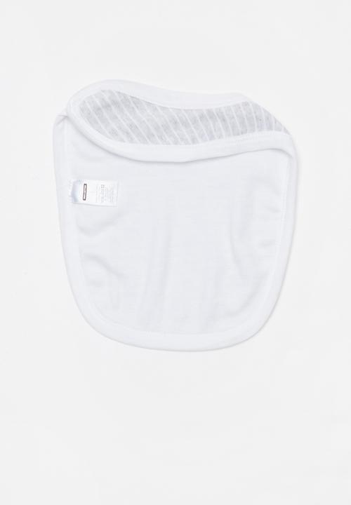 Pop Candy - 2 pack bibs - grey & white 