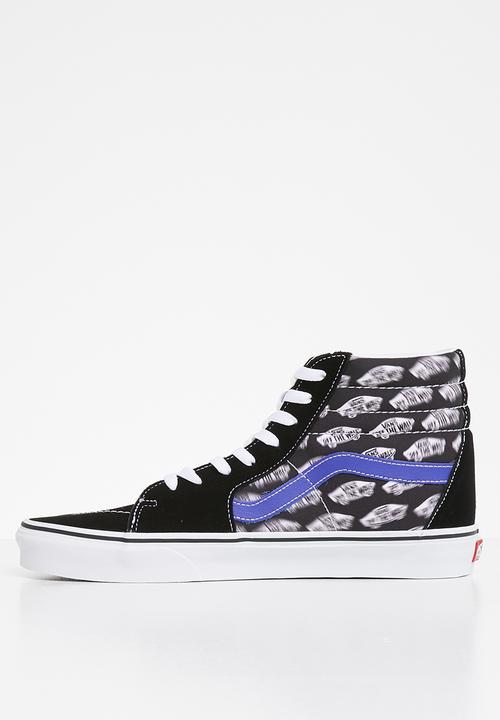 Vans - Vans ua sk8-hi - (blur boards) black & royal blue