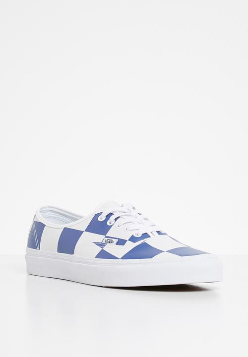 Vans - Vans ua authentic - (leather check) true white & true blue