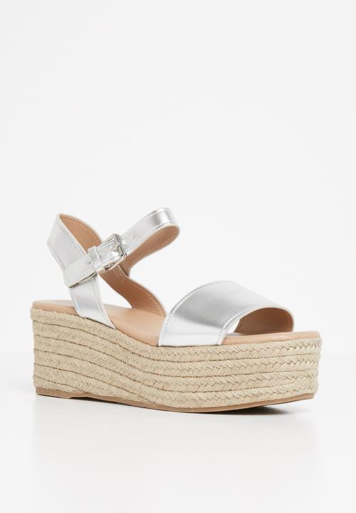 Call It Spring - Siestafiesta wedge - silver