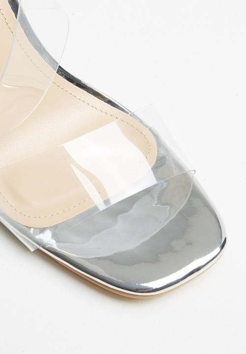 SISSY BOY - Vinyl stiletto heel mule - transparent