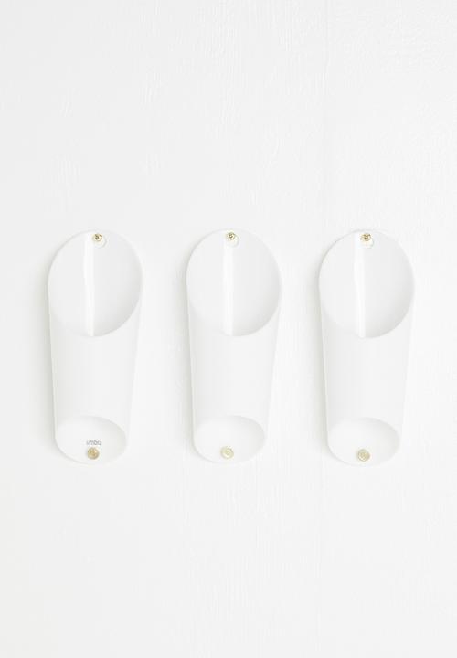 Umbra - Floralink wall vessel - white