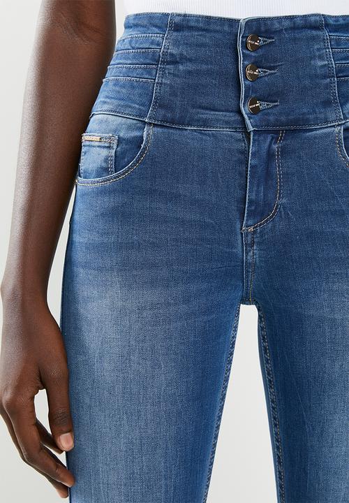 SISSY BOY - Ryder skinny with wide waistband - blue 