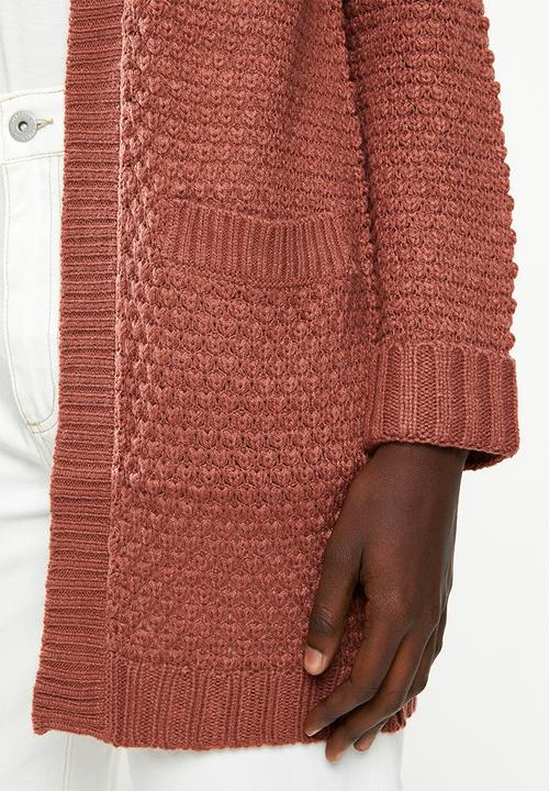 Vero Moda - Mesme open cardigan - rust 