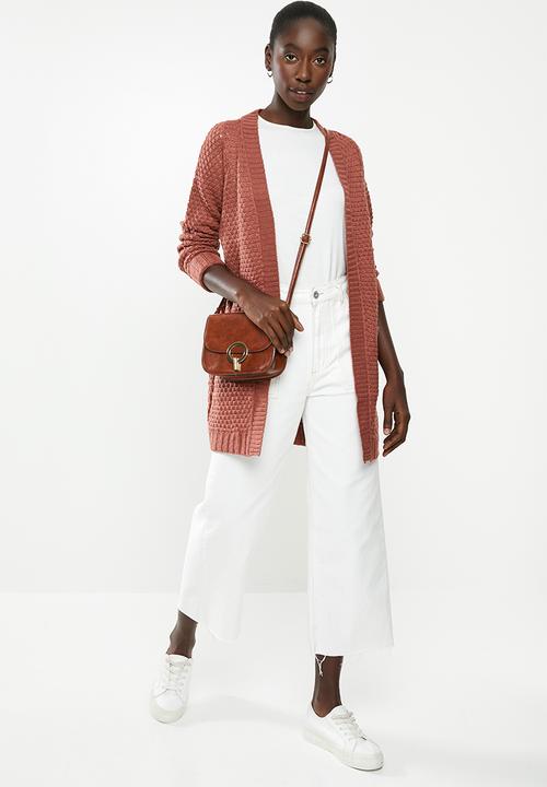 Vero Moda - Mesme open cardigan - rust 