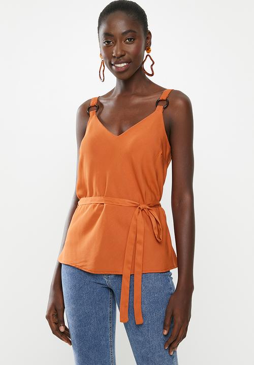 Superbalist - Ring detail cami - orange
