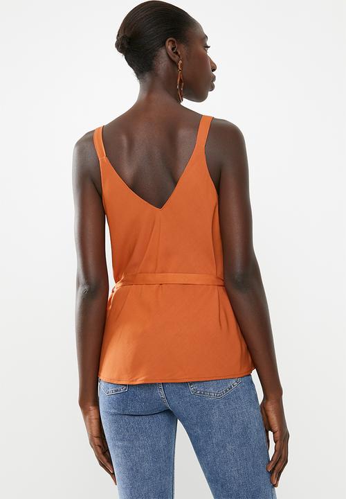 Superbalist - Ring detail cami - orange