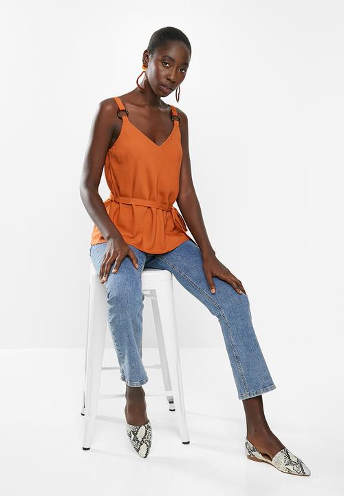 Superbalist - Ring detail cami - orange