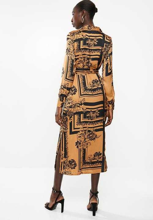 Vero Moda - Mimi long sleeve shirt - brown