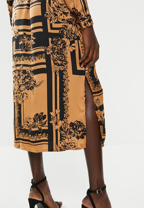 Vero Moda - Mimi long sleeve shirt - brown