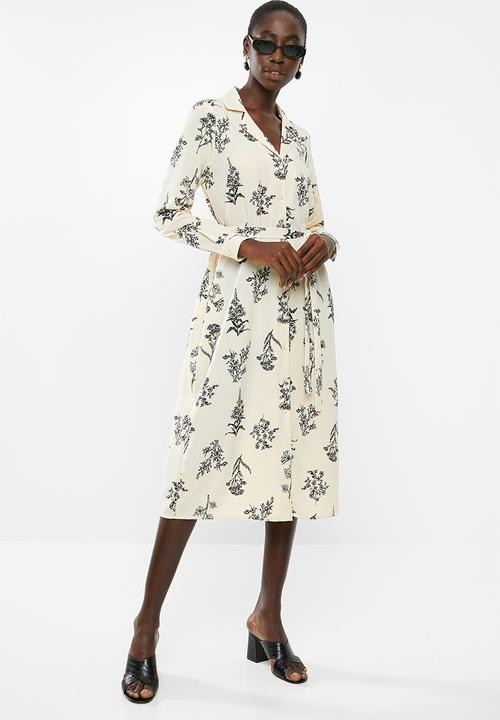 Vero Moda - Miris shirt dress - cream & black