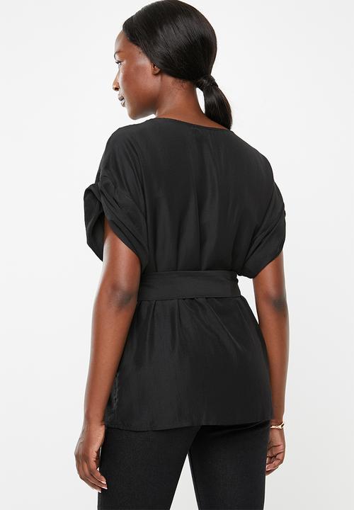 Vero Moda - Mibiza short sleeve top - black