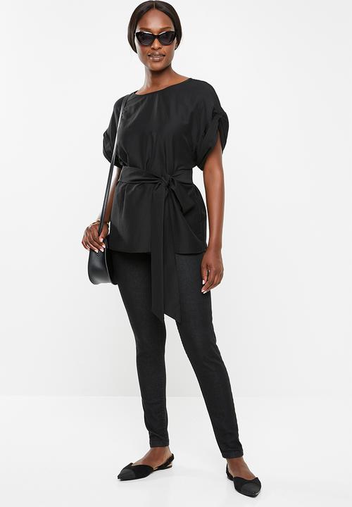 Vero Moda - Mibiza short sleeve top - black