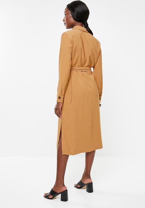 Vero Moda - Cleo calf dress - beige