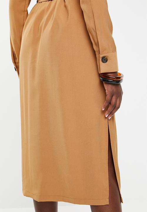 Vero Moda - Cleo calf dress - beige