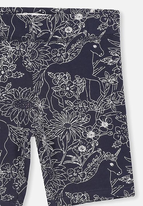 Cotton On - Hailey short - navy & white 