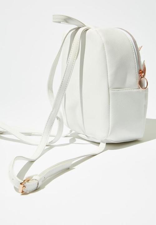 Typo - Mini cairo backpack - white 