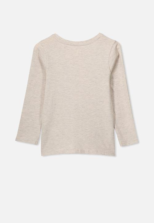 Cotton On - Penelope long sleeve tee - beige