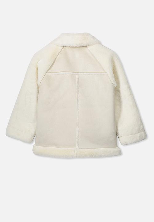 Cotton On - Olivia biker jacket - cream