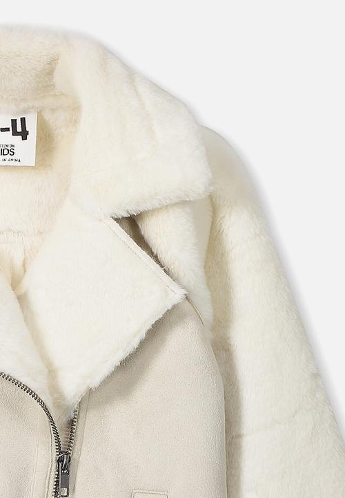 Cotton On - Olivia biker jacket - cream