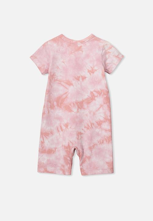 Cotton On - The short sleeve romper - pink 