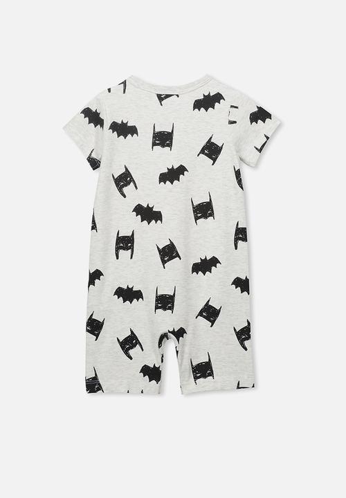 Cotton On - The short sleeve romper - grey & black 