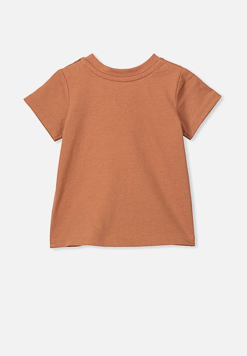 Cotton On - Jamie short sleeve tee - brown