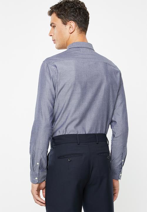 STYLE REPUBLIC - Button-up long sleeve shirt - navy