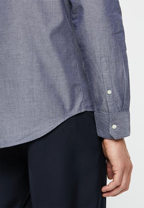 STYLE REPUBLIC - Button-up long sleeve shirt - navy