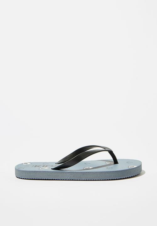Cotton On - Printed flip flop - blue