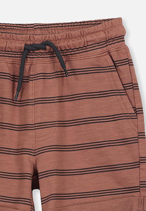 Cotton On - Henry slouch short - rust & black 