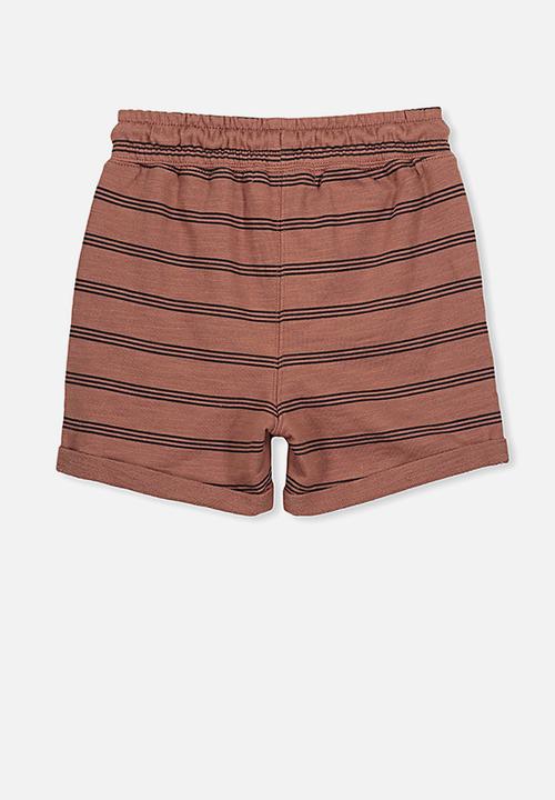 Cotton On - Henry slouch short - rust & black 