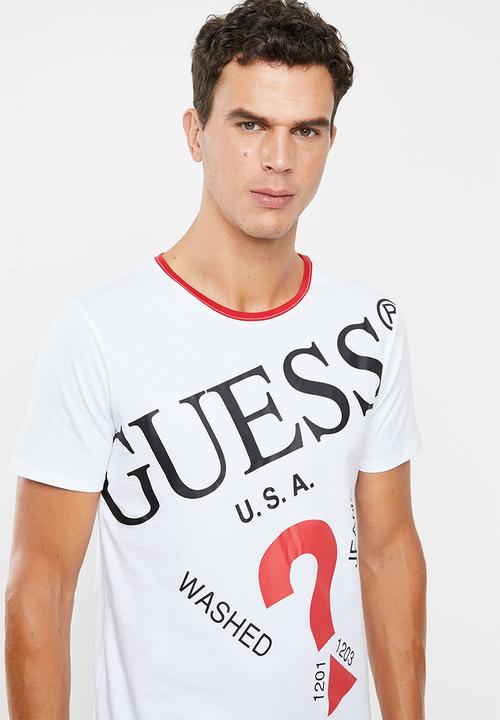 GUESS - Too large tee - white