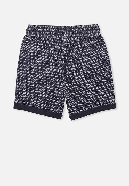 Cotton On - Henry slouch short -  navy & white 