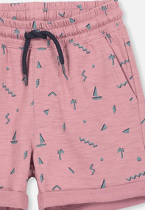 Cotton On - Henry slouch short - pink & blue 