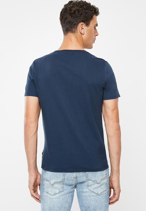 GUESS - Palm triangle tee - navy