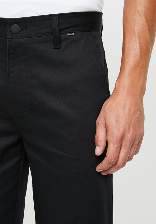 Hurley - One and only stretch chino 21" shorts - black