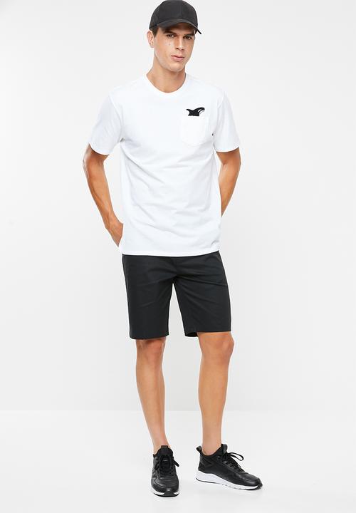 Hurley - One and only stretch chino 21" shorts - black