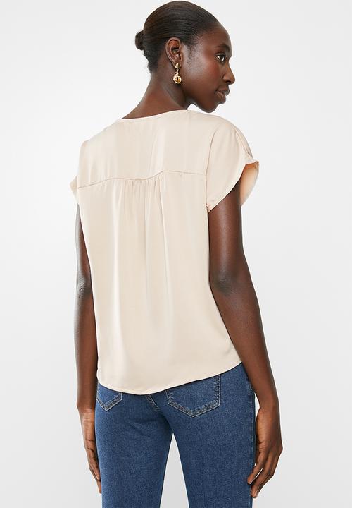 Superbalist - Flute sleeve button down blouse - beige