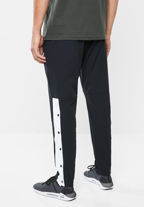 Under Armour - Unstoppable 96 tearaway pant - black & white