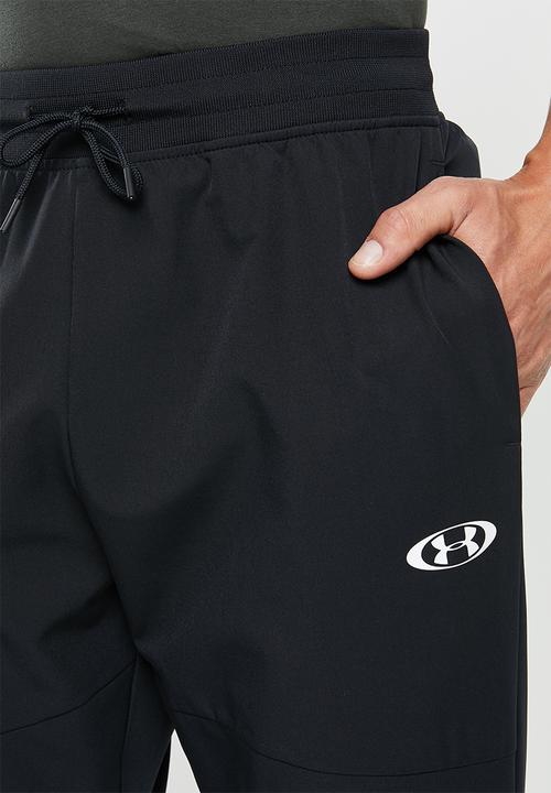 Under Armour - Unstoppable 96 tearaway pant - black & white